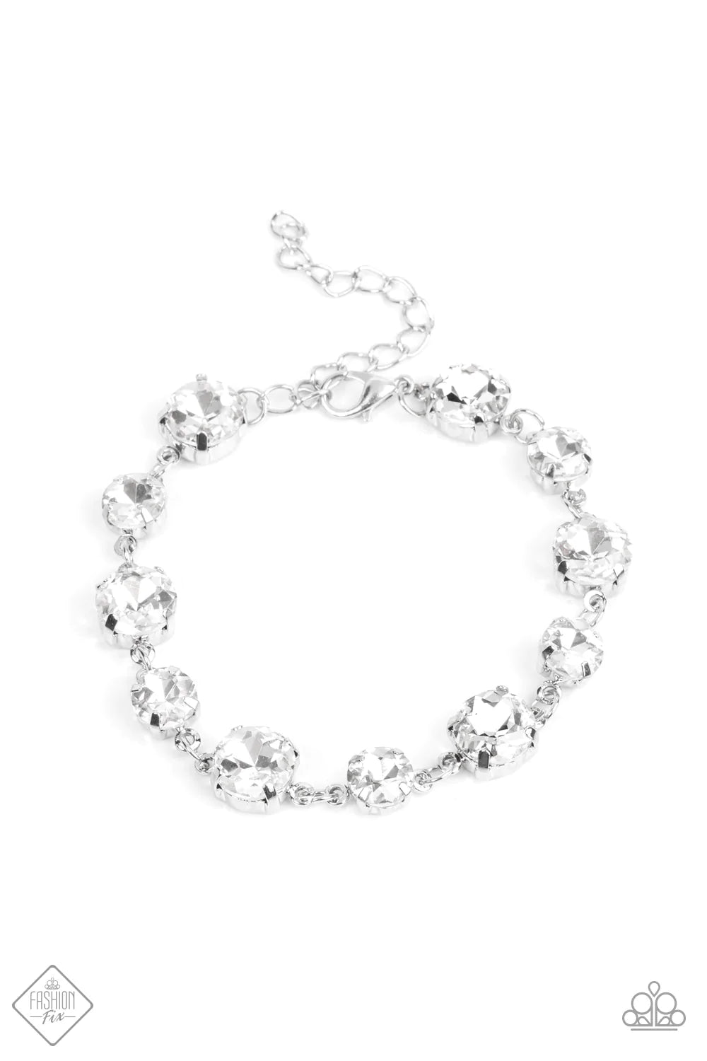 Pulsera Paparazzi ~ Bippity Boppity BLING - Blanco