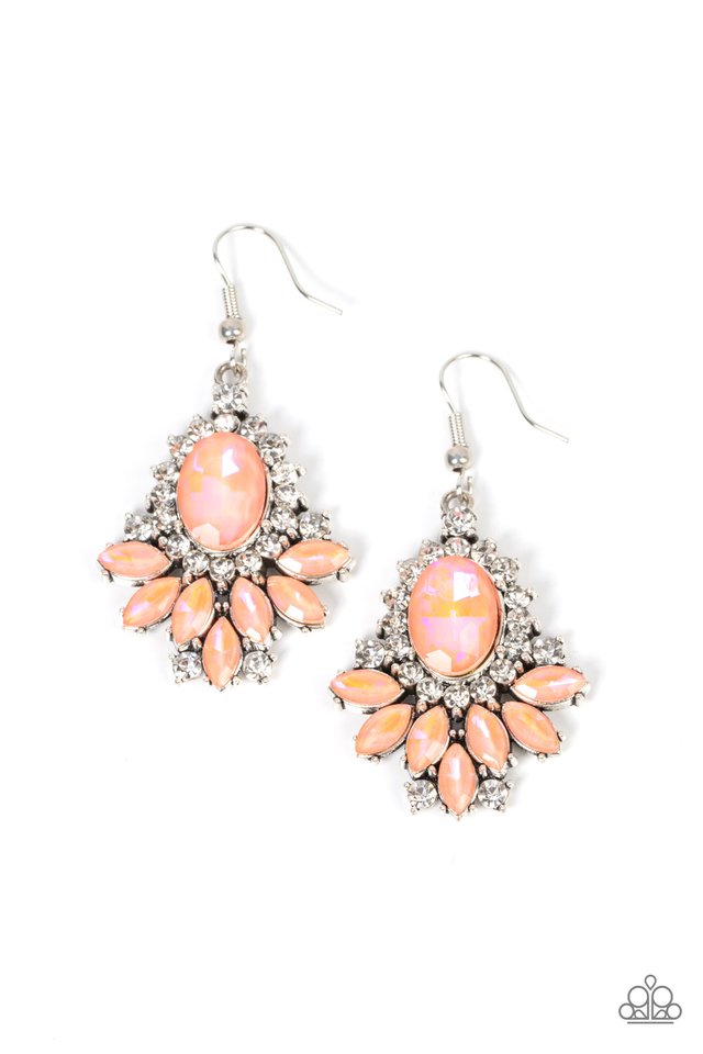 Magic Spell Sparkle - Orange - Paparazzi Earring Image