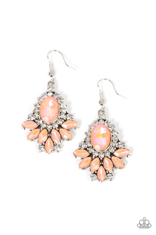 Magic Spell Sparkle - Orange - Paparazzi Earring Image