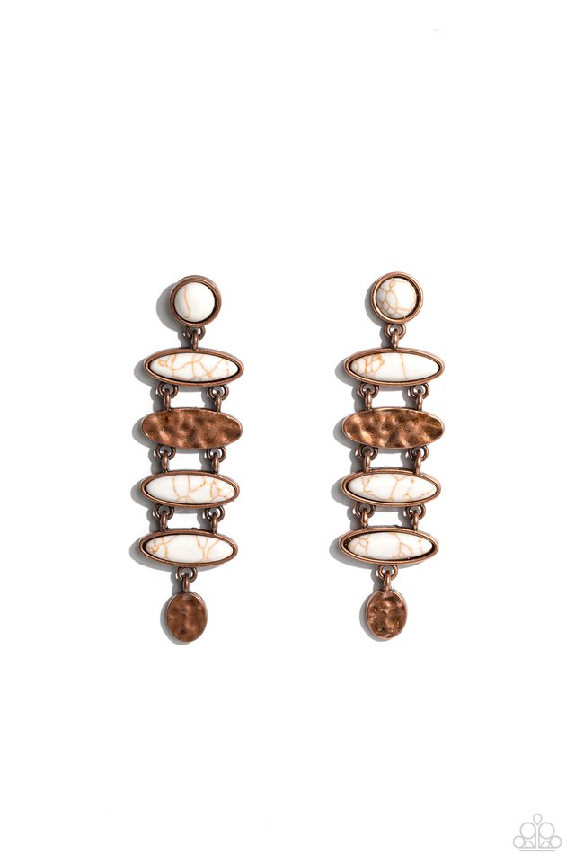 Rustic Reverie - Copper - Paparazzi Earring Image