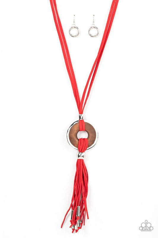 ARTISANS and Crafts - Red - Paparazzi Necklace Image