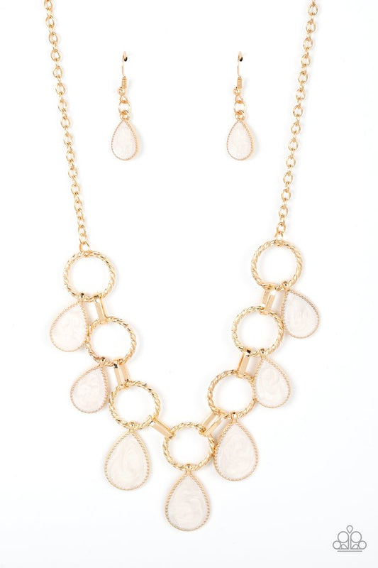 Golden Glimmer - Gold - Paparazzi Necklace Image