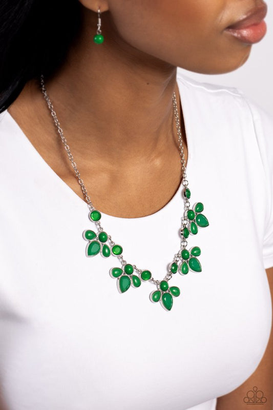 ​FROND-Runner Fashion - Green - Paparazzi Necklace Image