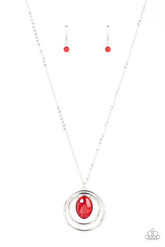 Epicenter of Elegance - Red - Paparazzi Necklace Image