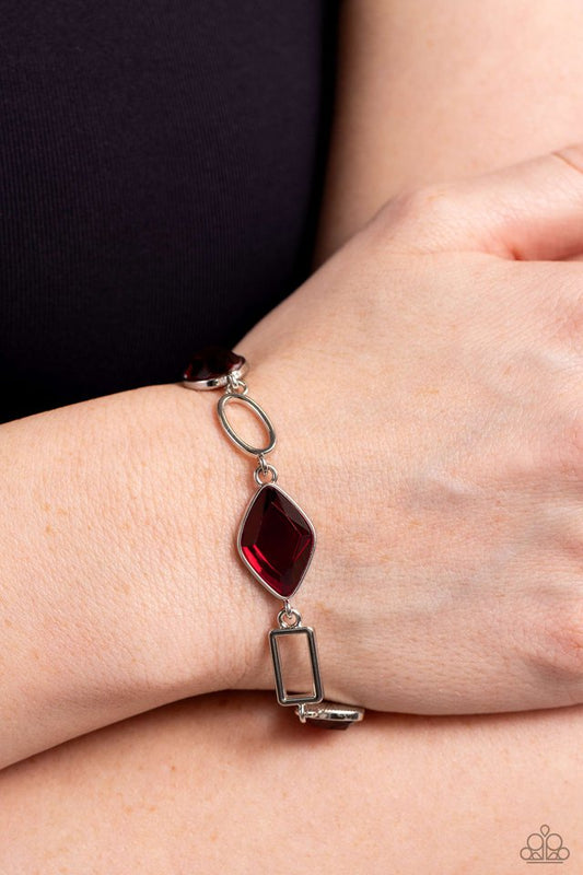 Dazzle for Days - Red - Paparazzi Bracelet Image