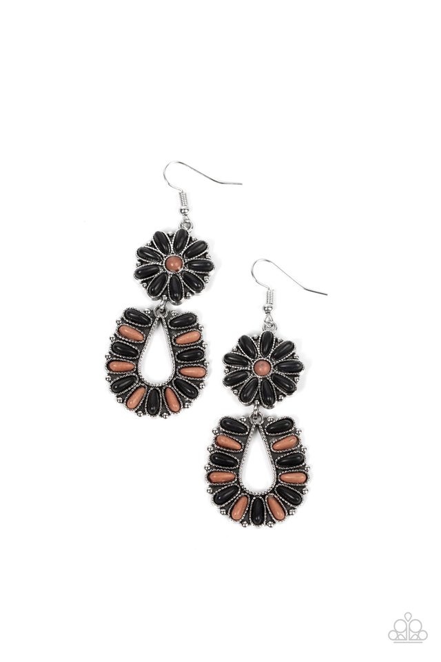 Badlands Eden - Black - Paparazzi Earring Image