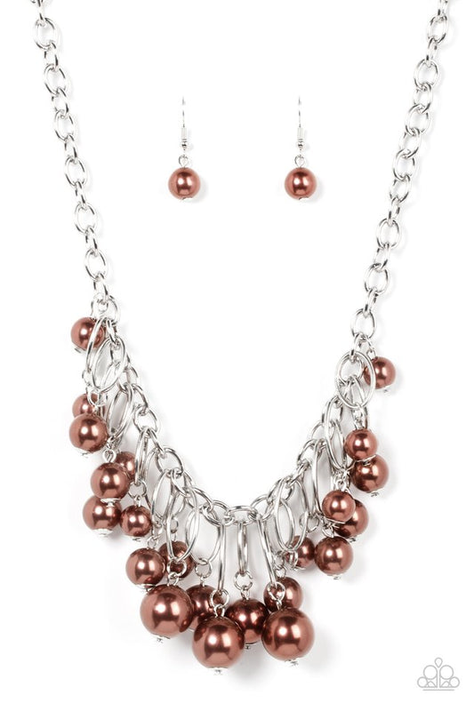 Powerhouse Pose - Brown - Paparazzi Necklace Image