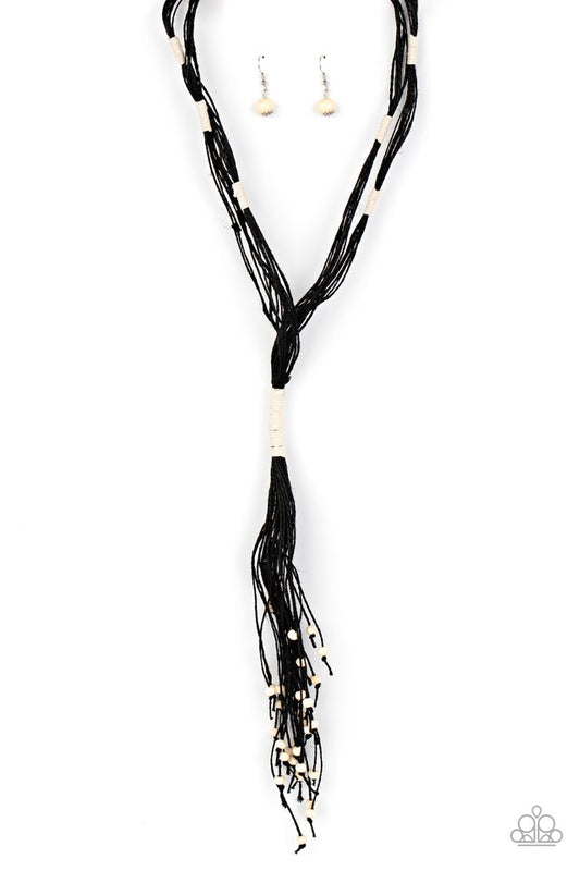 Whimsically Whipped - Black - Paparazzi Necklace Image