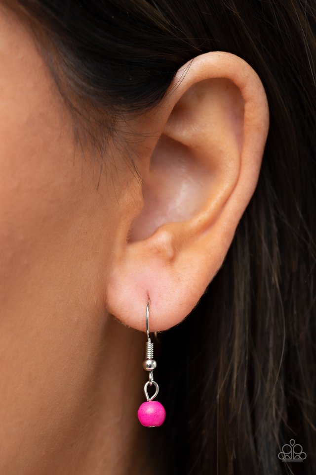 Watch Me Fly - Pink - Paparazzi Necklace Image