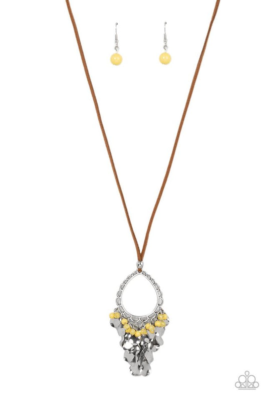 Paradise Pageantry - Yellow - Paparazzi Necklace Image