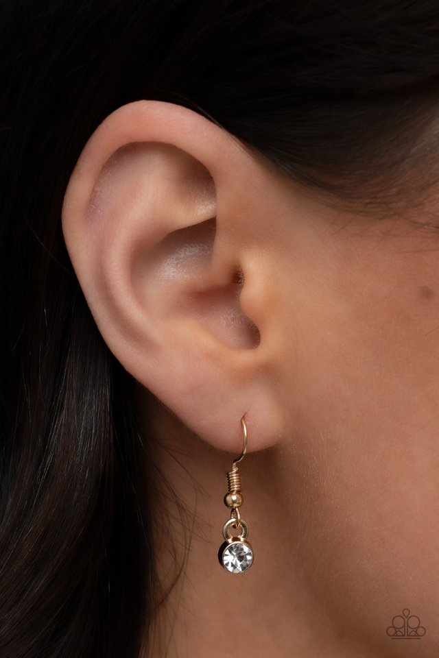 True Love Trinket - Gold - Paparazzi Necklace Image