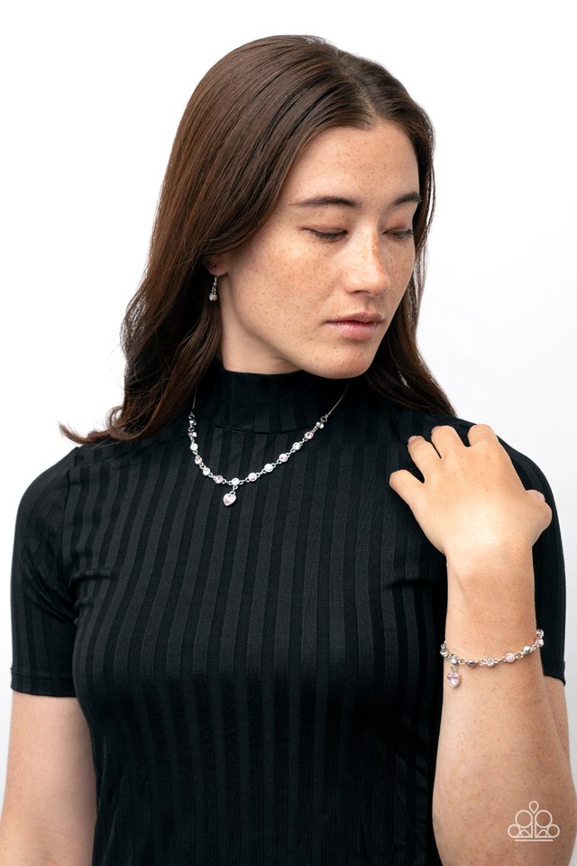 True Love Trinket - Pink - Paparazzi Necklace Image