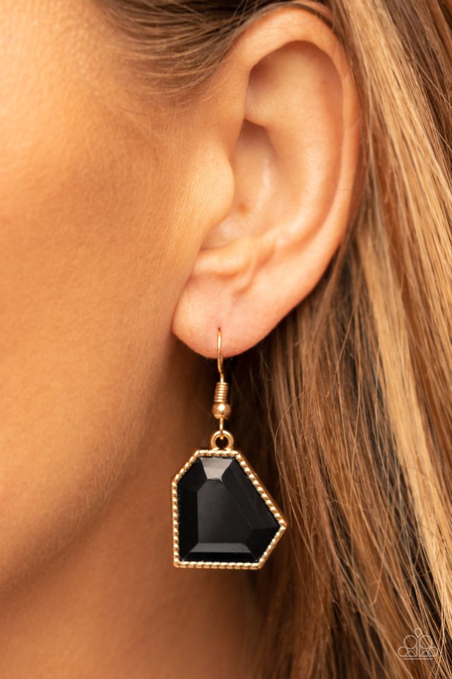 Double-DEFACED - Gold - Paparazzi Necklace Image