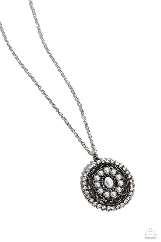 Perennial Pinnacle - White - Paparazzi Necklace Image