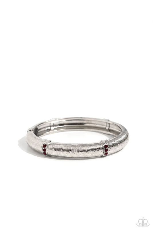 ​A Dash of Dazzle - Red - Paparazzi Bracelet Image