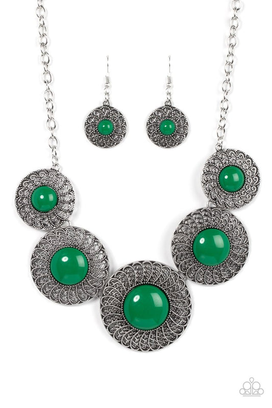 Detail Orientated - Green - Paparazzi Necklace Image