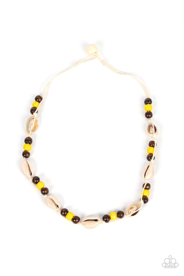 Bermuda Beachcomber - Yellow - Paparazzi Necklace Image