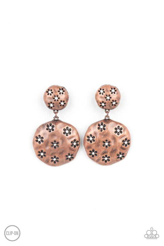 Industrial Fairytale - Copper - Paparazzi Earring Image