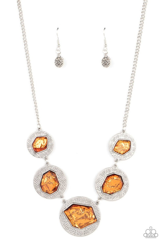 Raw Charisma - Orange - Paparazzi Necklace Image