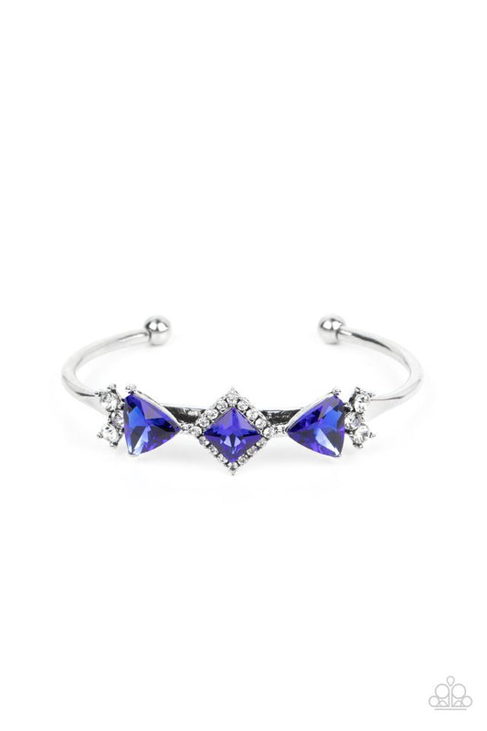 Strategic Sparkle - Blue - Paparazzi Bracelet Image