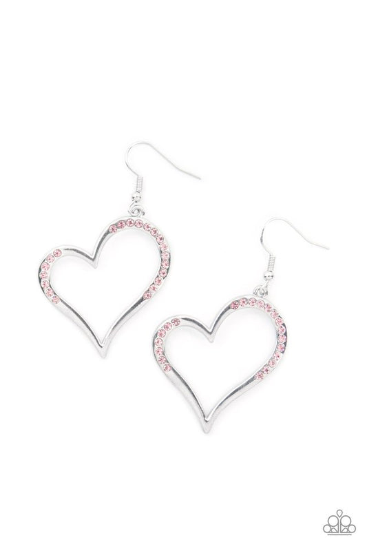 Tenderhearted Twinkle - Pink - Paparazzi Earring Image