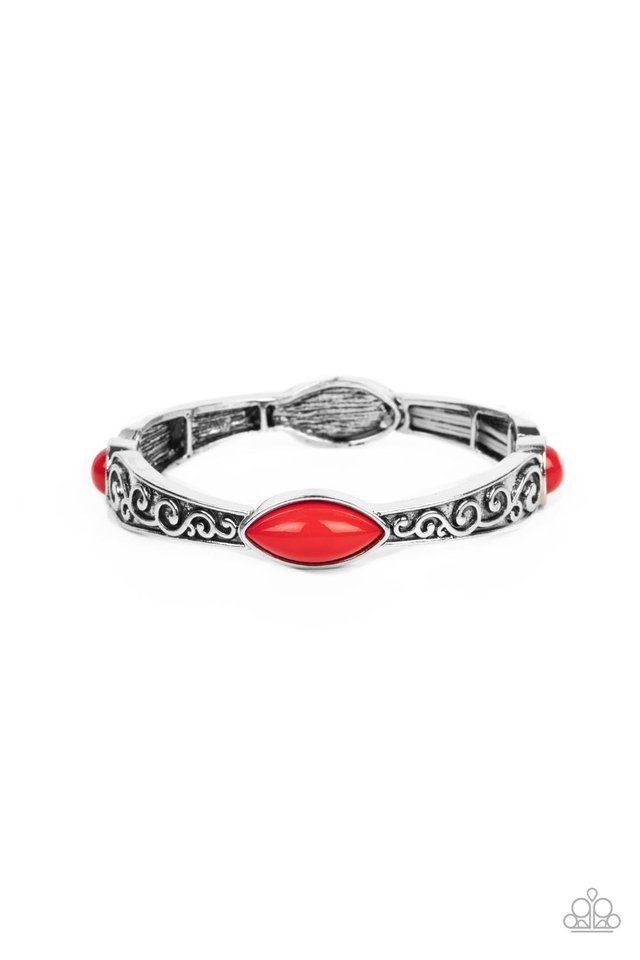 Veranda Variety - Red - Paparazzi Bracelet Image