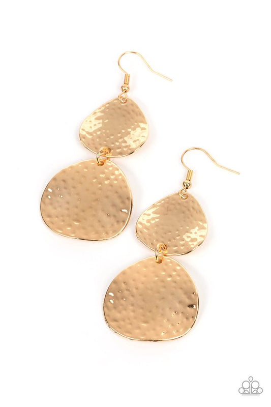 Bait and Switch - Gold - Paparazzi Earring Image