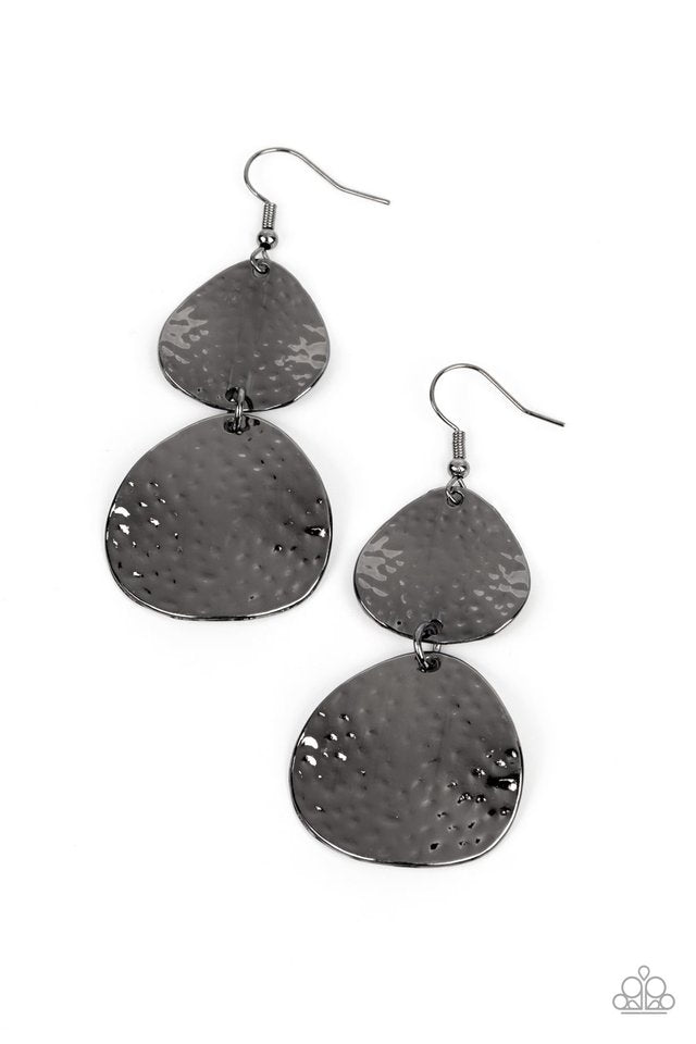 Bait and Switch - Black - Paparazzi Earring Image