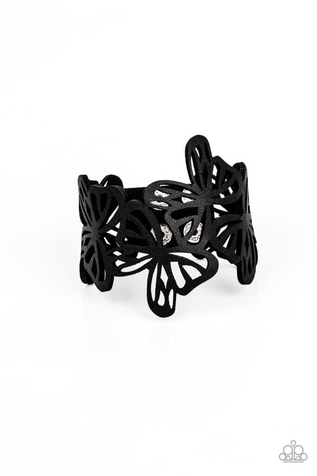 Butterfly Breeze - Black - Paparazzi Bracelet Image