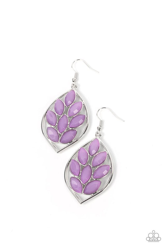 Glacial Glades - Purple - Paparazzi Earring Image