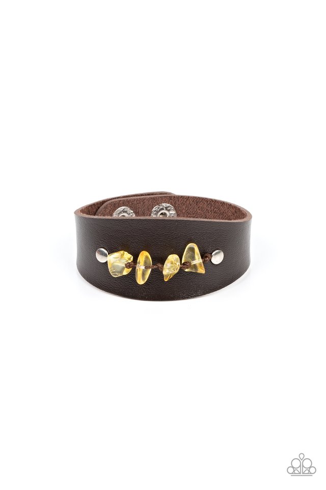 Colorful Canyoneer - Yellow - Paparazzi Bracelet Image