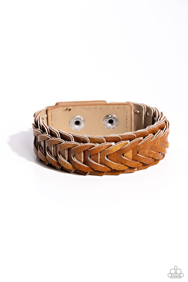 Western Nomad - Brown - Paparazzi Bracelet Image
