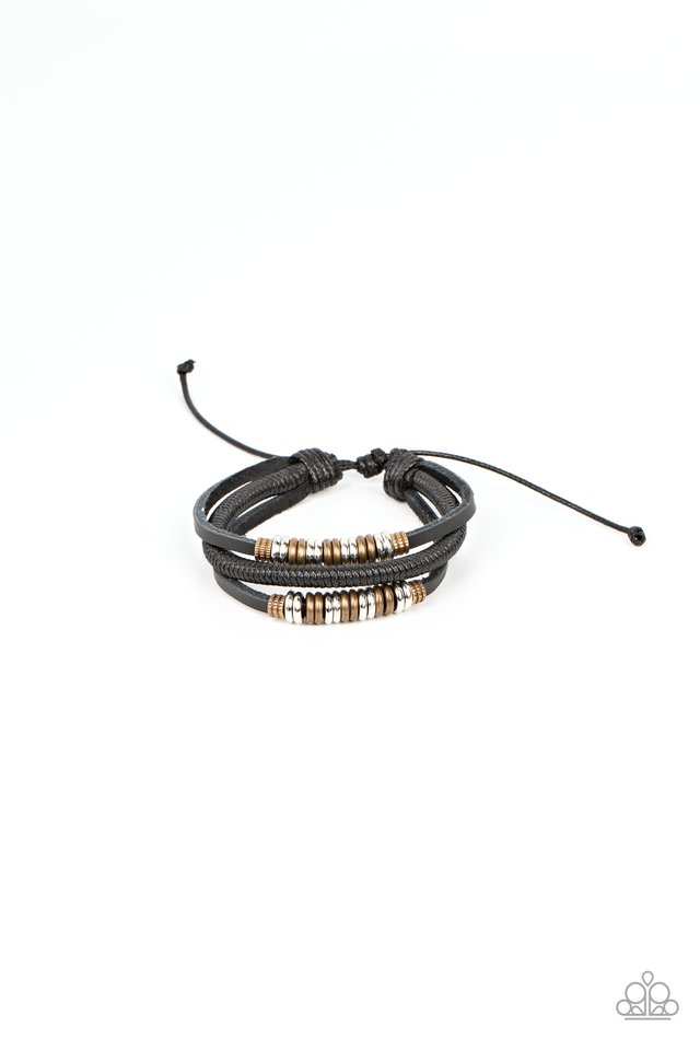 Treasure Tracker - Black - Paparazzi Bracelet Image