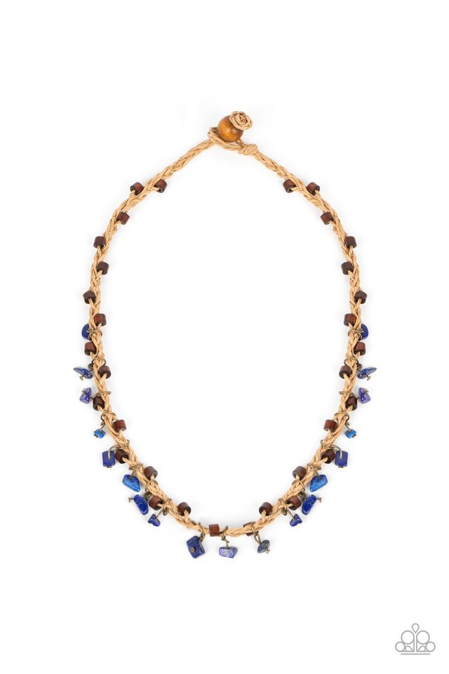 Canyon Voyage - Blue - Paparazzi Necklace Image