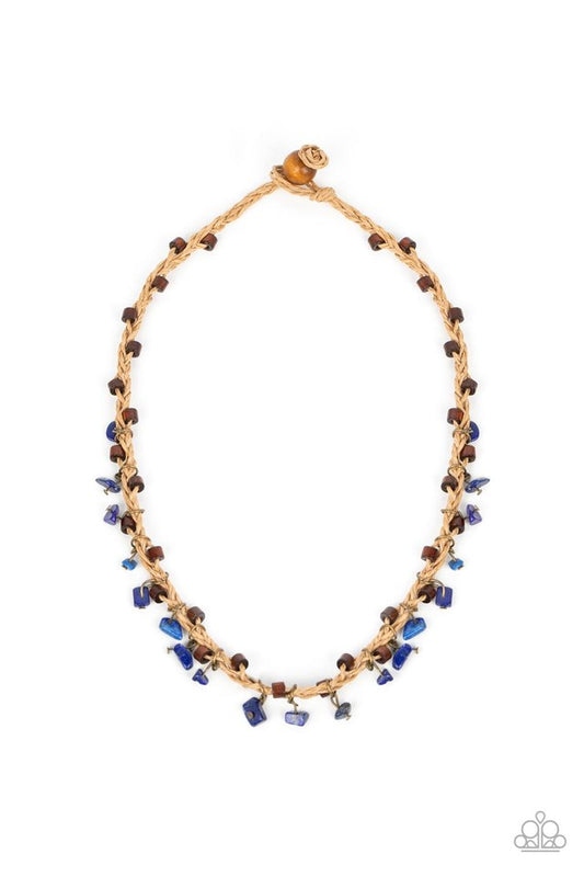 Canyon Voyage - Blue - Paparazzi Necklace Image