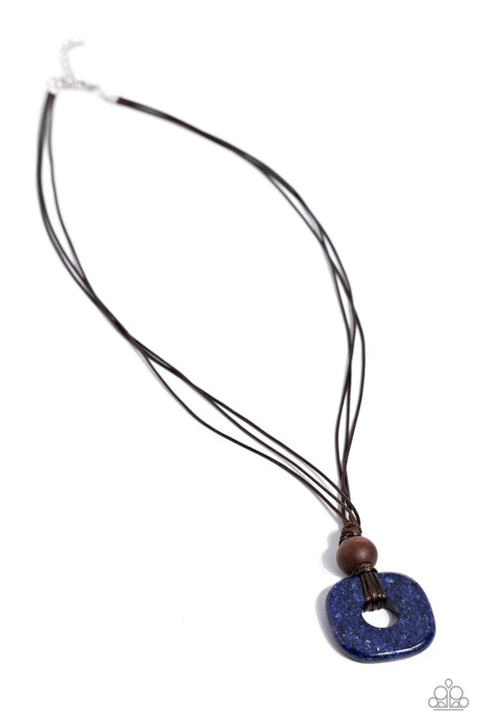 Canyon Crusade - Blue - Paparazzi Necklace Image