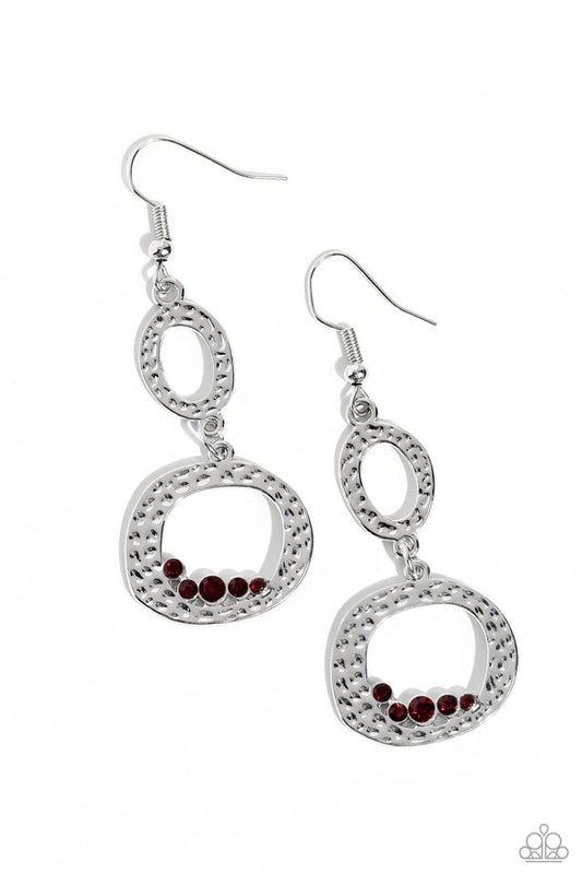So Unexpected - Red - Paparazzi Earring Image
