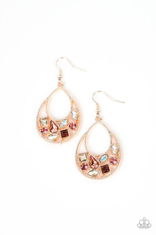 Regal Recreation - Gold - Paparazzi Earring Image