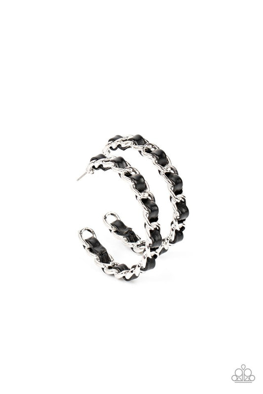 Industrial Incantation - Black - Paparazzi Earring Image