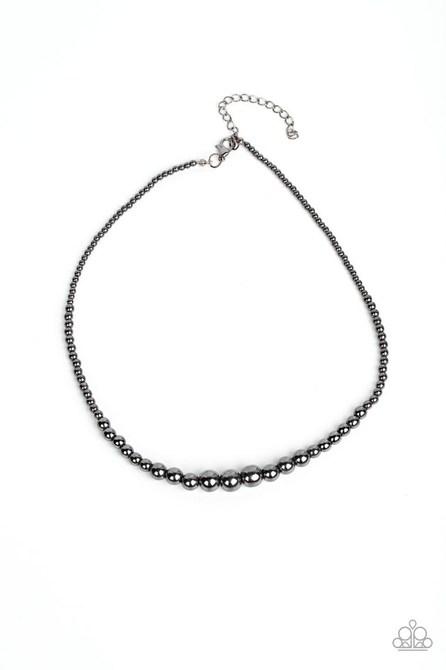Beg, Borrow, or STEEL - Black - Paparazzi Necklace Image