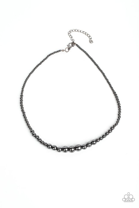 Beg, Borrow, or STEEL - Black - Paparazzi Necklace Image