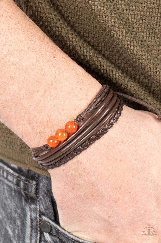 Rest Easy - Orange - Paparazzi Bracelet Image