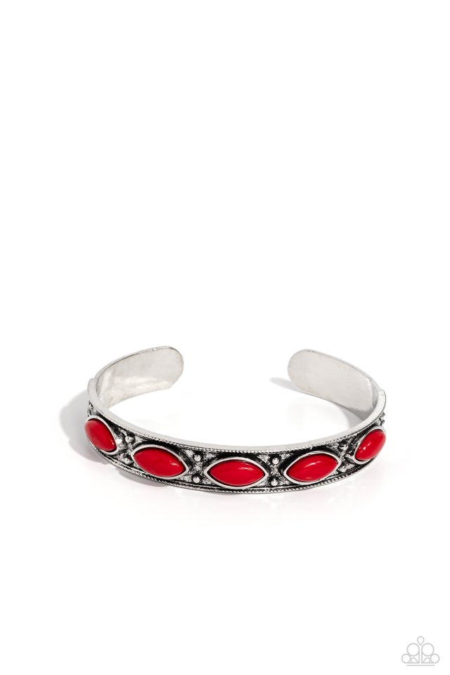 Out in the Boonies - Red - Paparazzi Bracelet Image