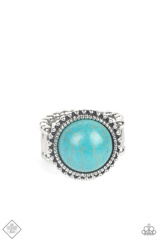Mesa Mecca - Blue - Paparazzi Ring Image