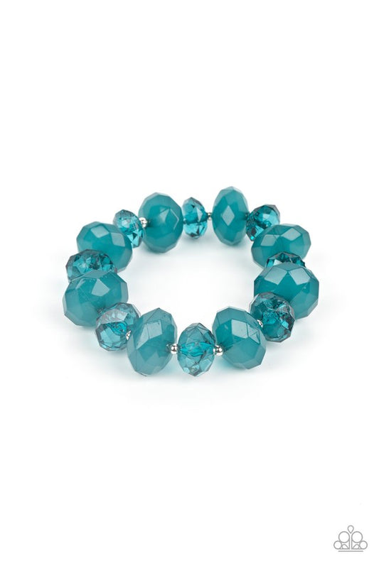 Keep GLOWING Forward - Blue - Paparazzi Bracelet Image