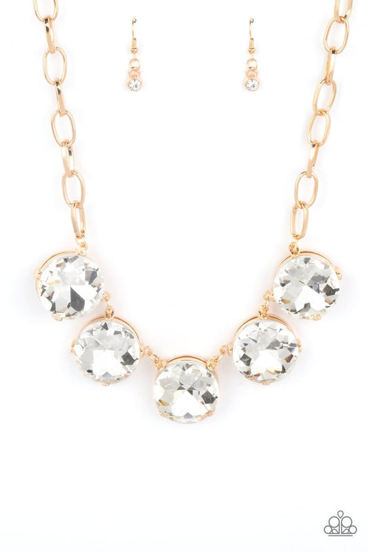 Limelight Luxury - Gold - Paparazzi Necklace Image