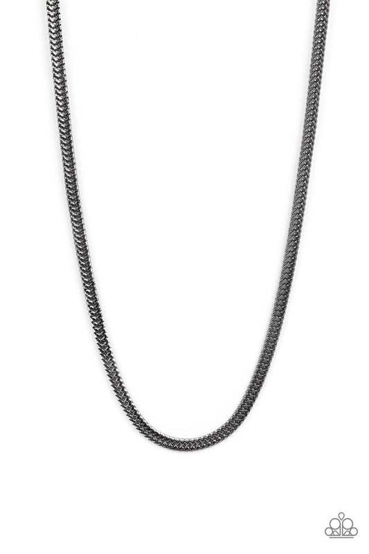 Downtown Defender - Black - Paparazzi Necklace Image