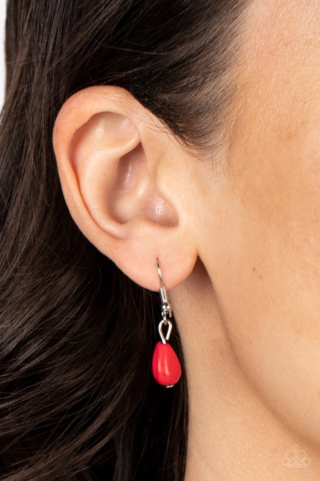 Saguaro Soul Trek - Red - Paparazzi Necklace Image