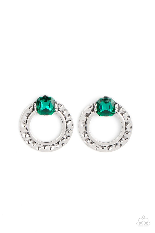 Smoldering Scintillation - Green - Paparazzi Earring Image