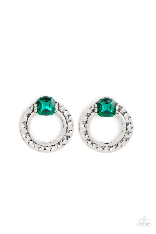 Smoldering Scintillation - Green - Paparazzi Earring Image